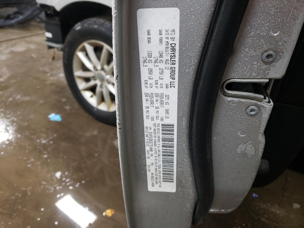 2013 Dodge Journey VIN 3C4PDCBB3DT510080 Copart auction photo, front end damage thumbnail 13