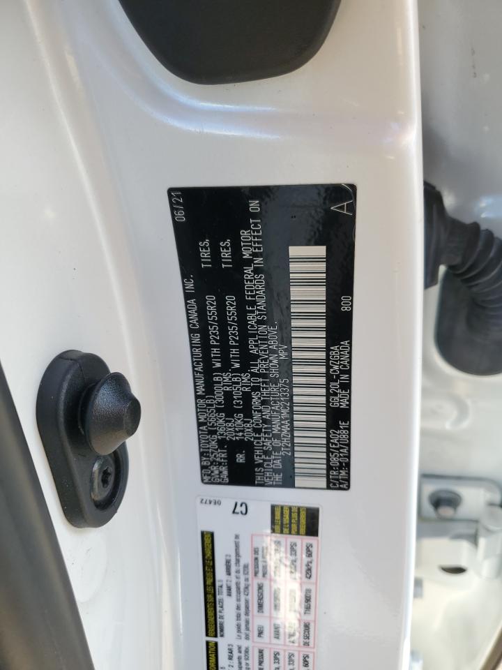 2021 Lexus RX VIN 2T2HZMAA1MC213375 Copart auction photo, front end damage thumbnail 13