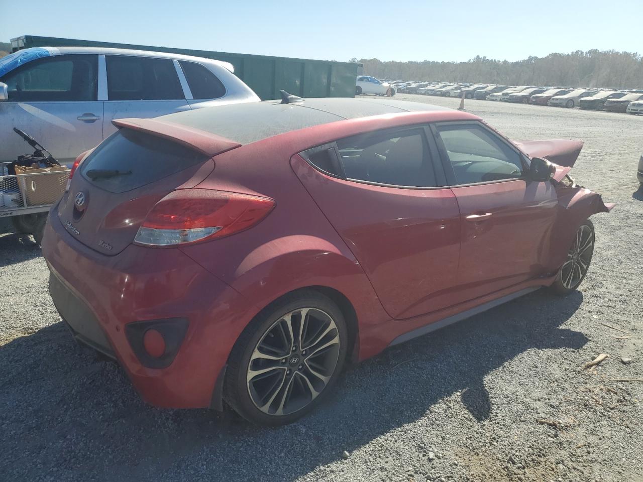2016 Hyundai Veloster VIN KMHTC6AE8GU259805 Copart auction photo, front end damage thumbnail 3
