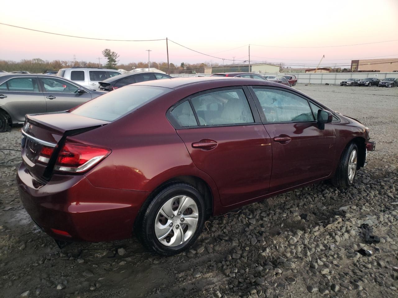 2015 Honda Civic VIN 19XFB2F53FE270956 Copart auction photo, all over damage thumbnail 3