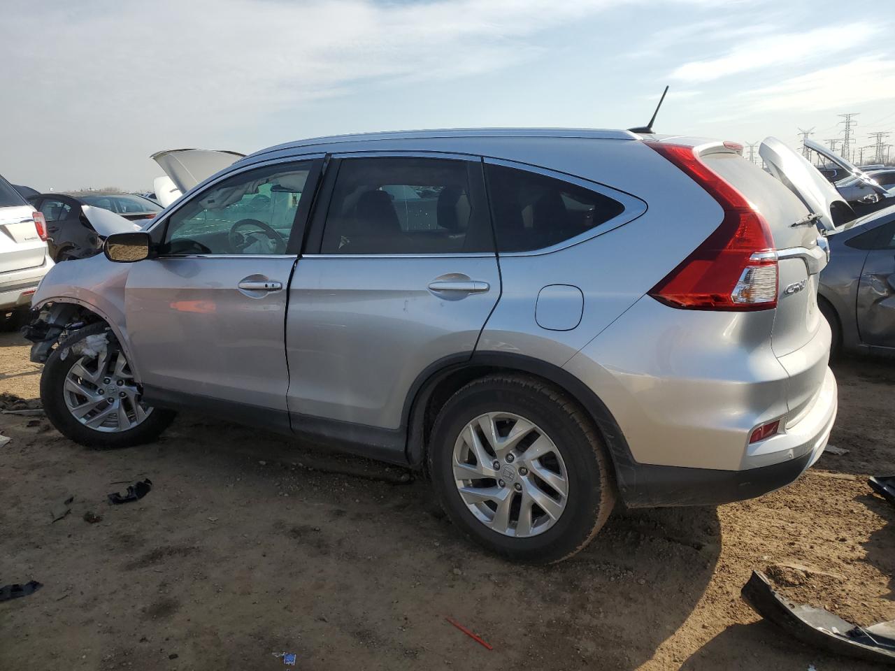 2015 Honda CR-V VIN 5J6RM4H78FL004982 Copart auction photo, front end / undercarriage damage thumbnail 2