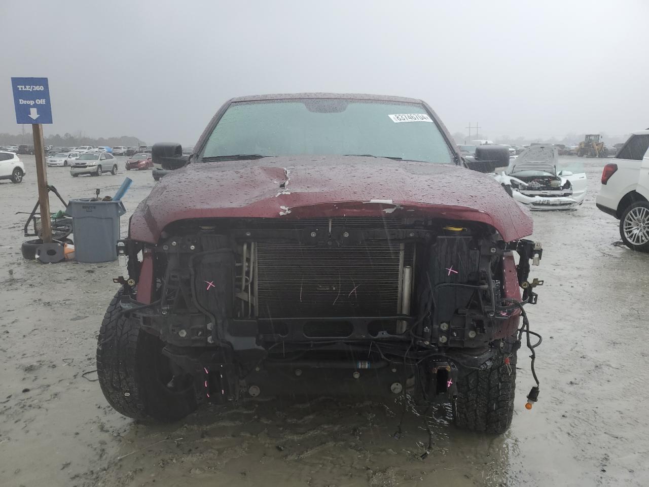 2019 RAM 1500 VIN 1C6RR7LT0KS635732 Copart auction photo, front end damage thumbnail 5