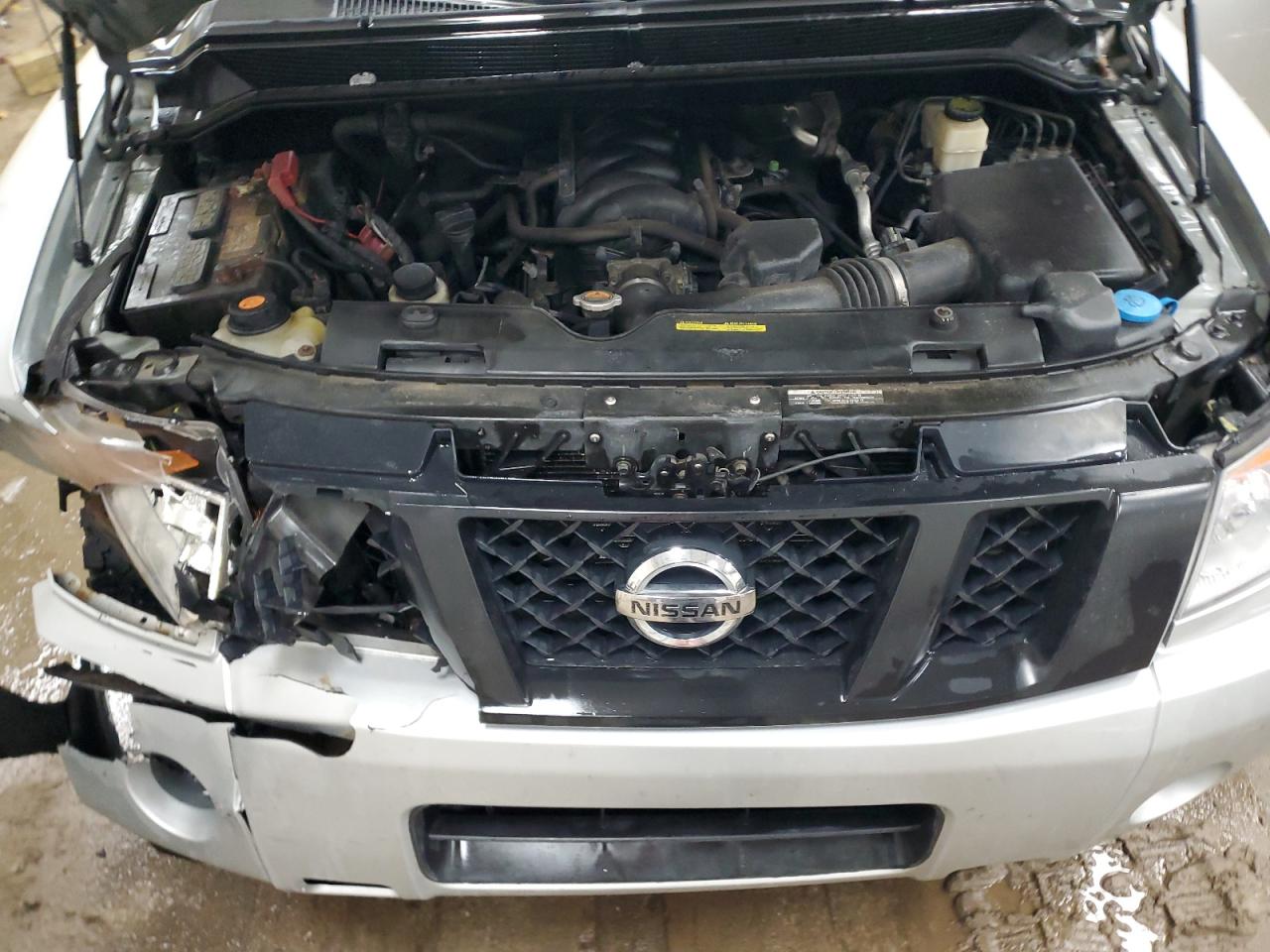 2014 Nissan Titan VIN 1N6AA0EJ8EN500658 Copart auction photo, front end damage thumbnail 11