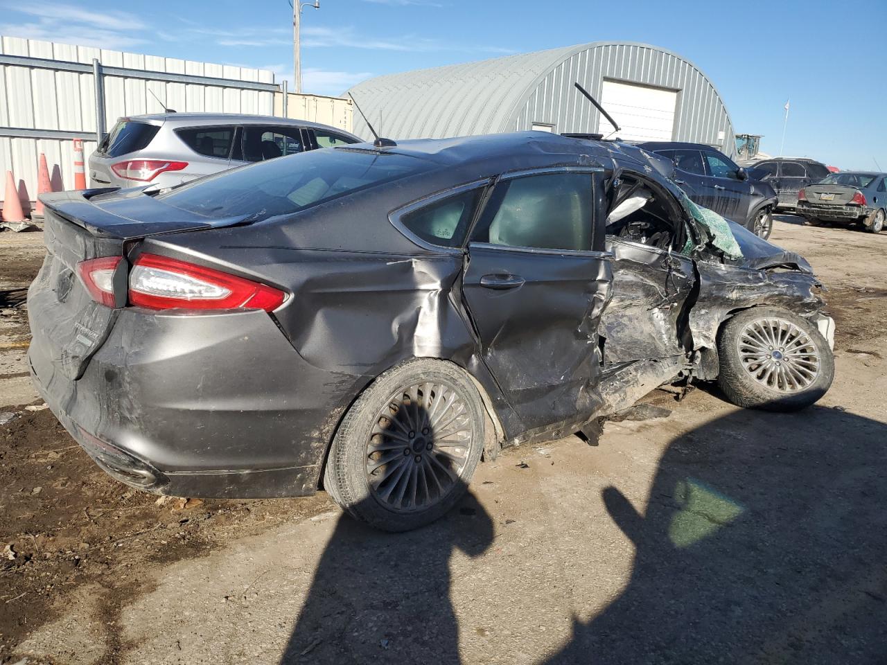 2014 Ford Fusion VIN 3FA6P0K96ER391735 Copart auction photo, all over damage thumbnail 3
