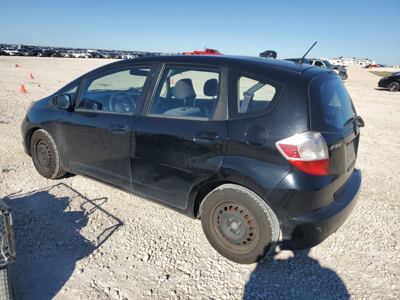 2013 Honda Fit VIN JHMGE8H31DC057999 Copart auction photo, rear end damage thumbnail 2
