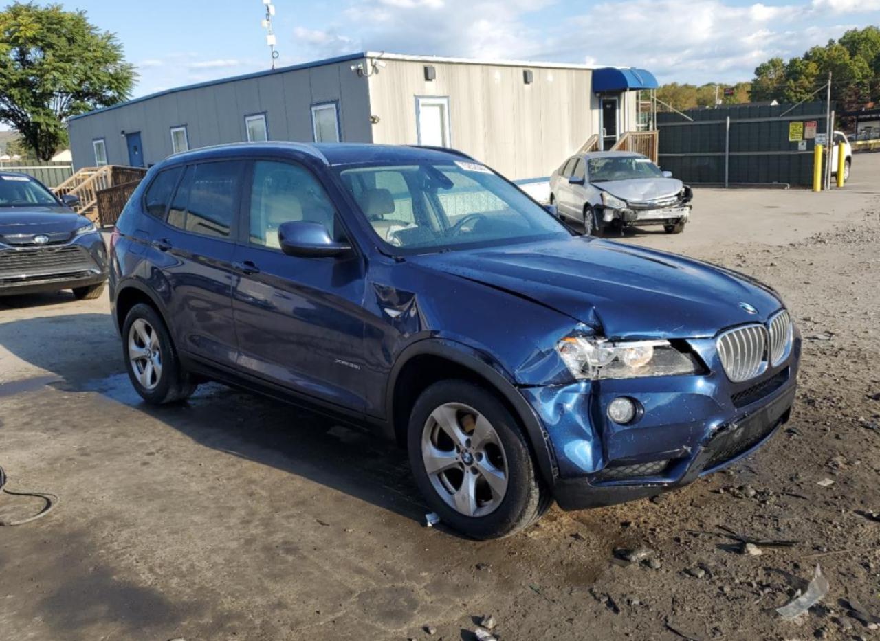 2012 BMW X3 VIN 5UXWX5C5XCL721180 Copart auction photo, front end damage thumbnail 4