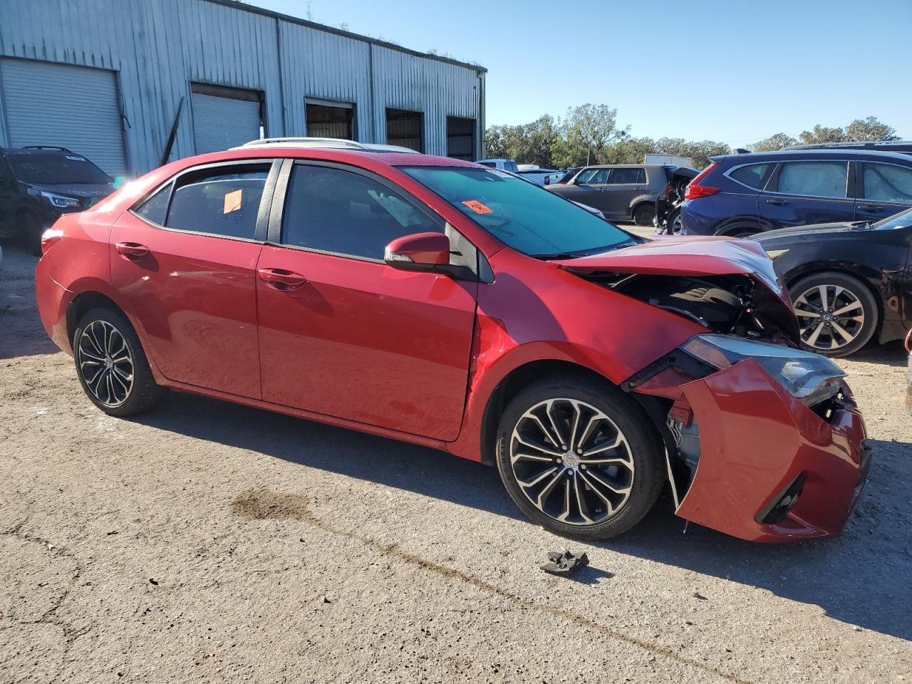 2014 Toyota Corolla VIN 2T1BURHE5EC011705 Copart auction photo, frame damage damage thumbnail 4