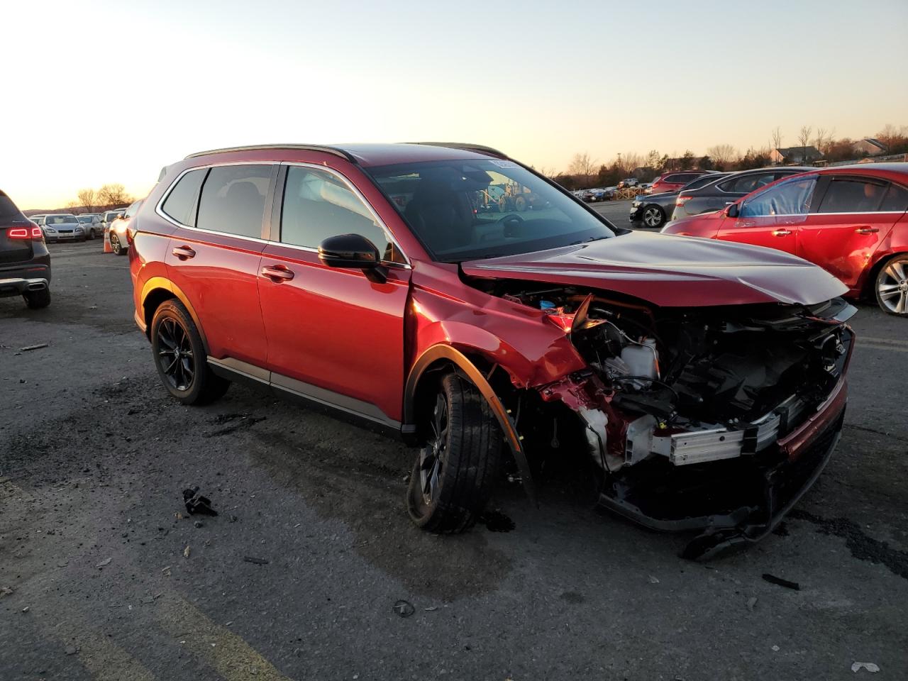 2024 Honda CR-V VIN 5J6RS6H50RL008643 Copart auction photo, front end / side damage thumbnail 4