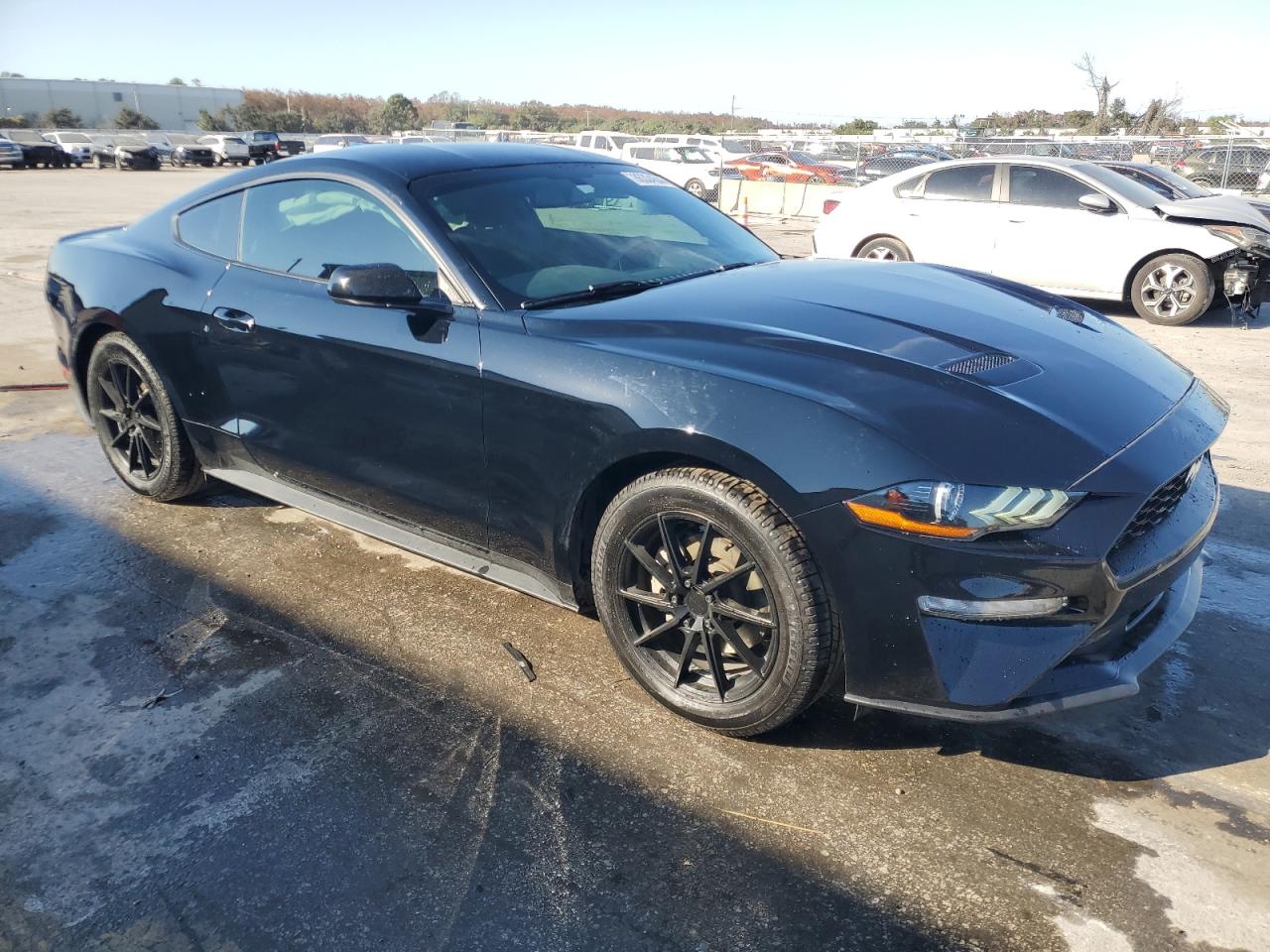 2019 Ford Mustang VIN 1FA6P8TH1K5191736 Copart auction photo, all over damage thumbnail 4