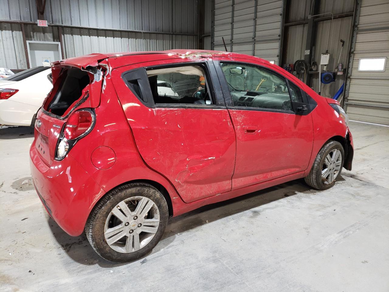 2013 Chevrolet Spark VIN KL8CD6S97DC555668 Copart auction photo, all over damage thumbnail 3