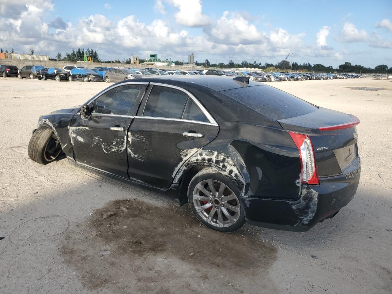 2017 Cadillac ATS VIN 1G6AB5RX0H0128216 Copart auction photo, side / front end damage thumbnail 2
