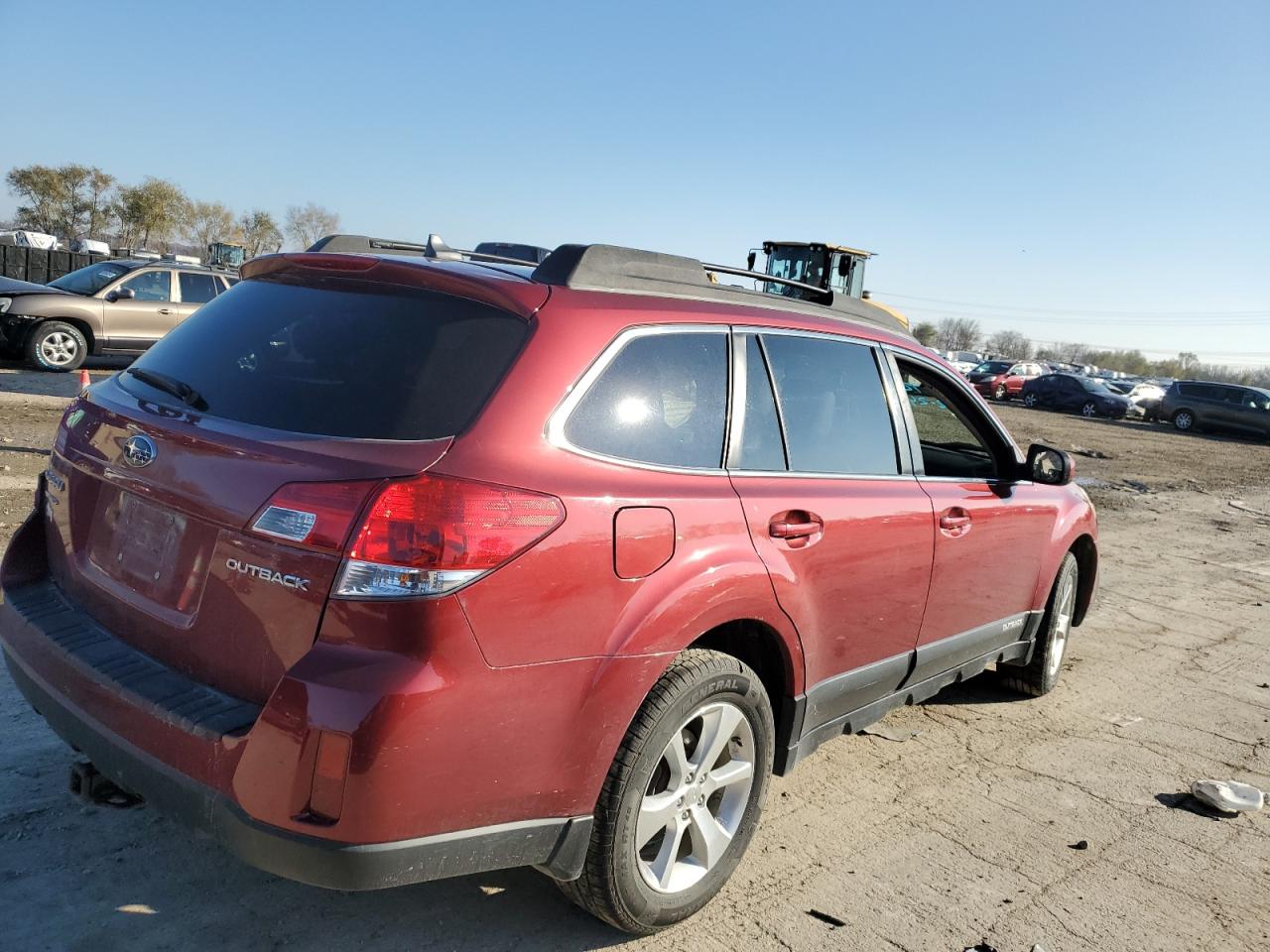 2014 Subaru Outback VIN 4S4BRCMC6E3201679 Copart auction photo, side damage thumbnail 3