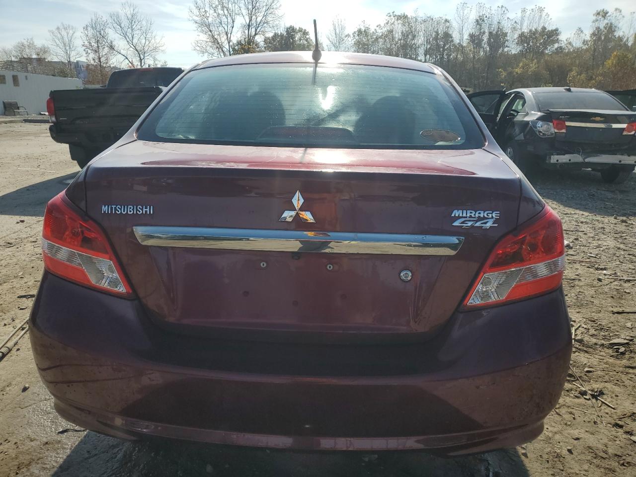 2019 Mitsubishi Mirage VIN ML32F3FJ6KHF13742 Copart auction photo, front end / side damage thumbnail 6