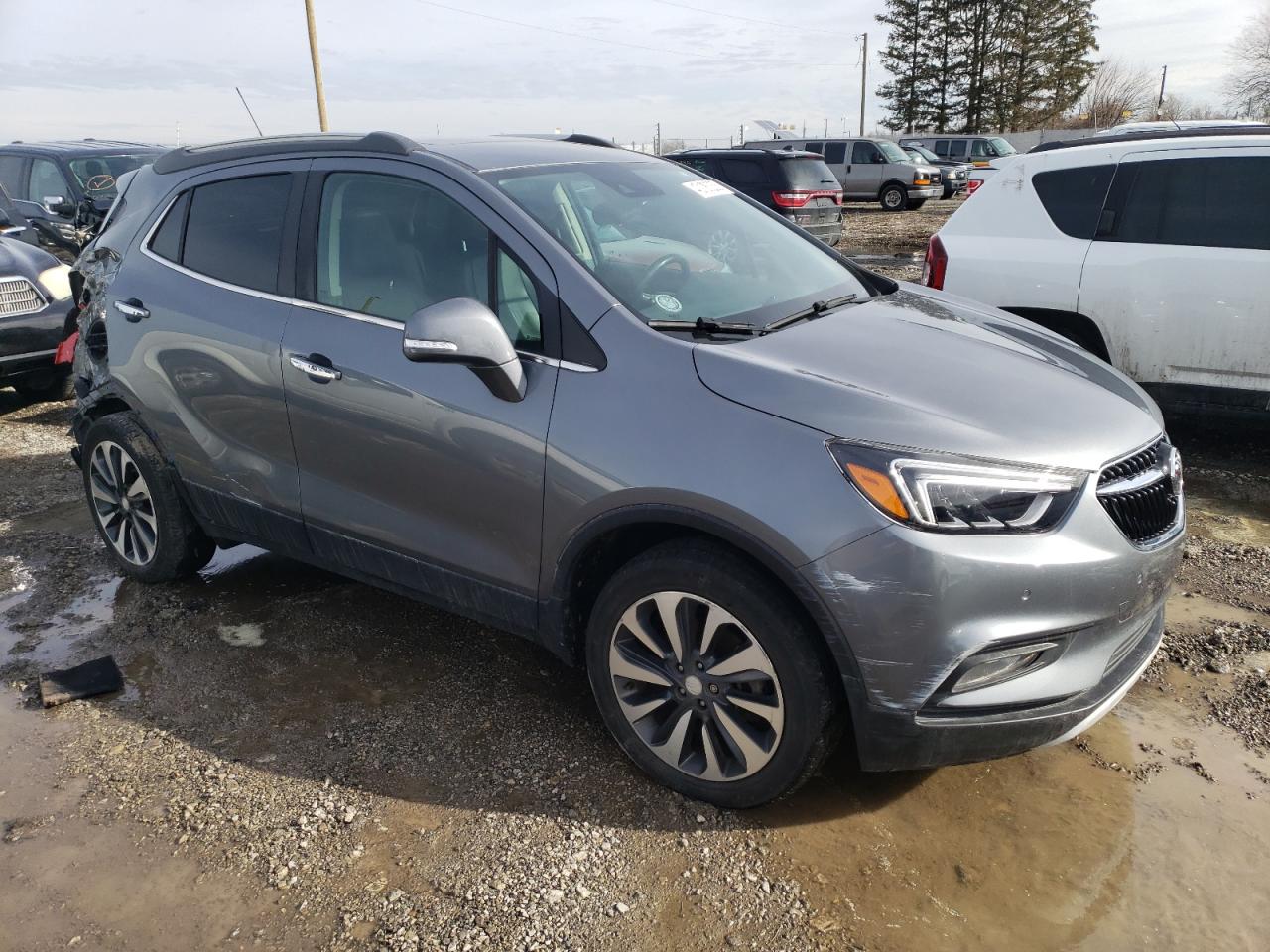 2020 Buick Encore VIN KL4CJGSB8LB021280 Copart auction photo, rear end / side damage thumbnail 4