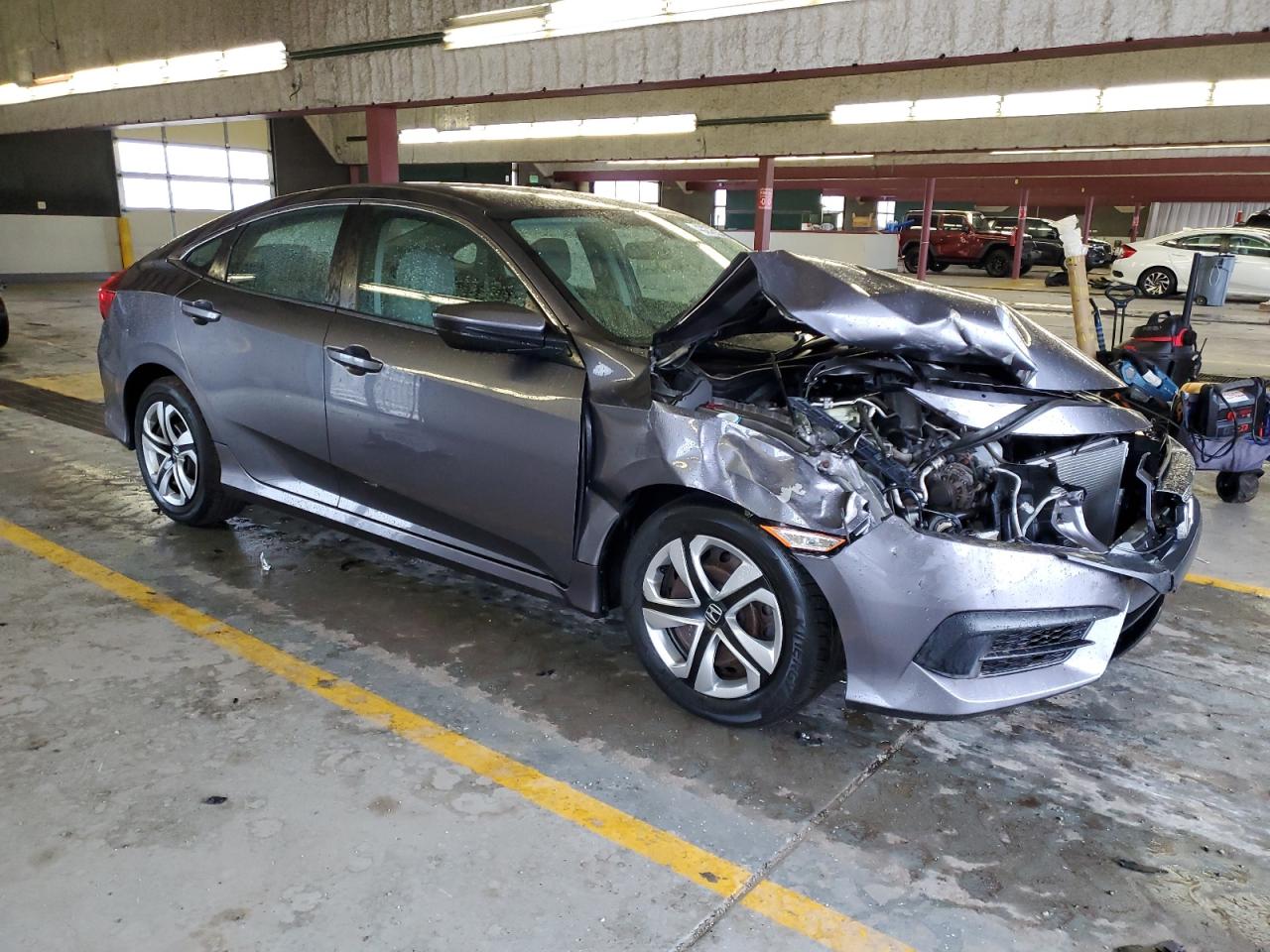2016 Honda Civic VIN 19XFC2F52GE049508 Copart auction photo, front end damage thumbnail 4