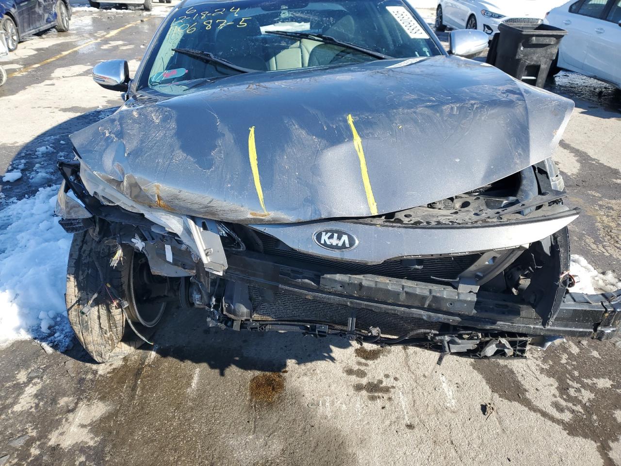 2015 KIA Optima VIN 5XXGN4A77FG404861 Copart auction photo, front end damage thumbnail 12