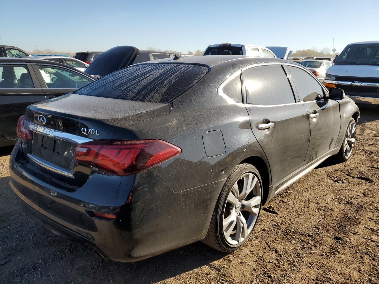 2016 Infiniti Q70 VIN JN1BY1PR7GM721059 Copart auction photo, mechanical / front end damage thumbnail 3