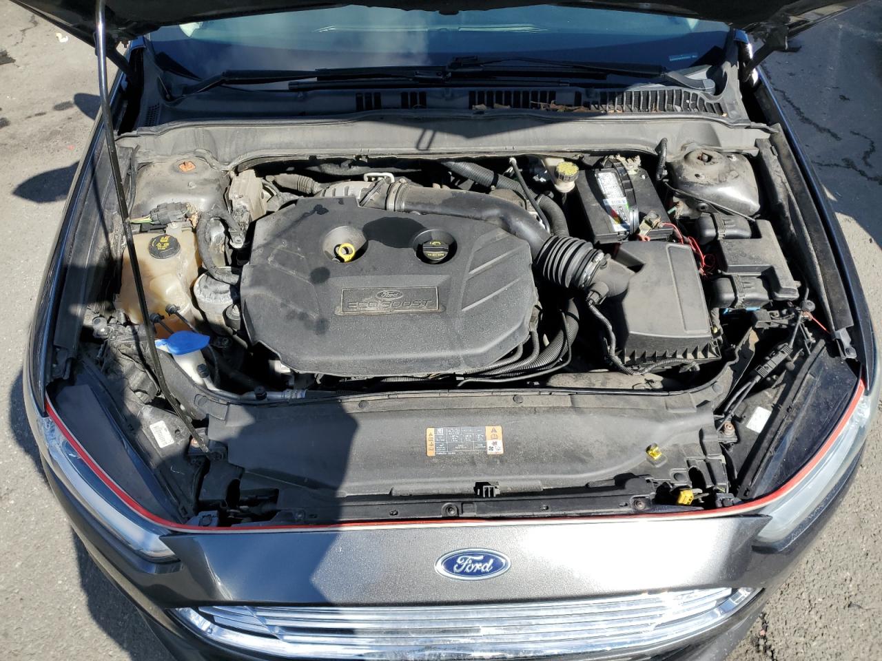 2016 Ford Fusion VIN 3FA6P0T90GR263623 Copart auction photo, rear end / side damage thumbnail 11