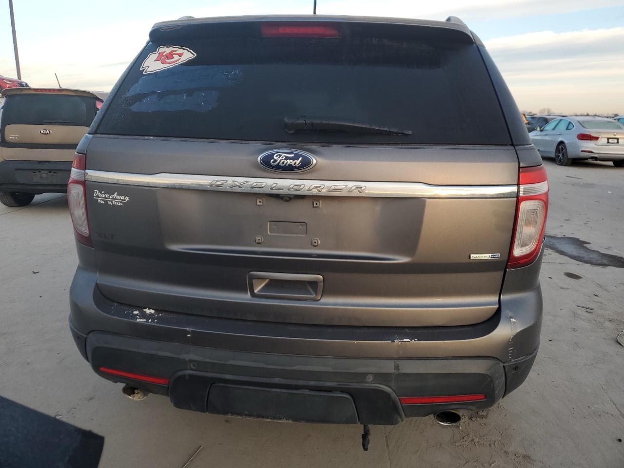2014 Ford Explorer VIN 1FM5K8D80EGA21925 Copart auction photo, rear end / hail damage thumbnail 6