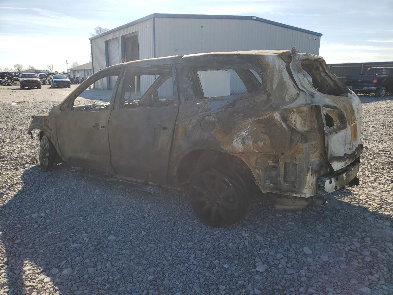2014 Buick Enclave VIN 5GAKRCKD1EJ180429 Copart auction photo, burn damage thumbnail 2