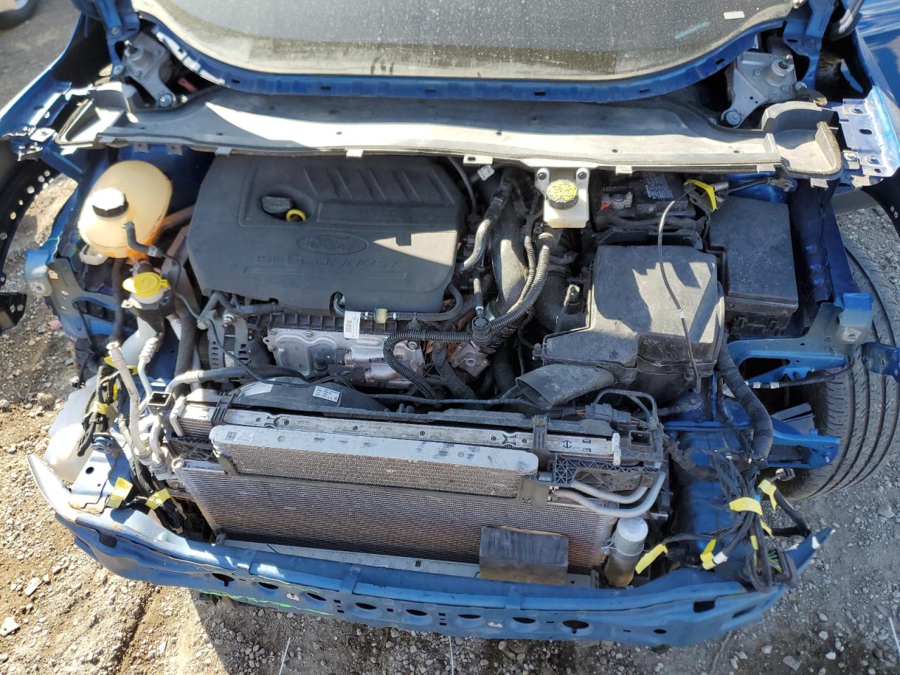 2018 Ford Escape VIN 1FMCU0HD8JUD36123 Copart auction photo, front end / side damage thumbnail 12