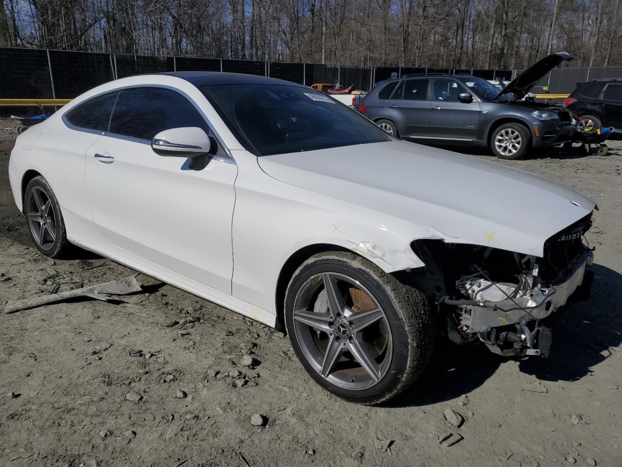 2018 Mercedes-Benz C-klasse VIN WDDWJ4KB8JF658344 Copart auction photo, front end damage thumbnail 4