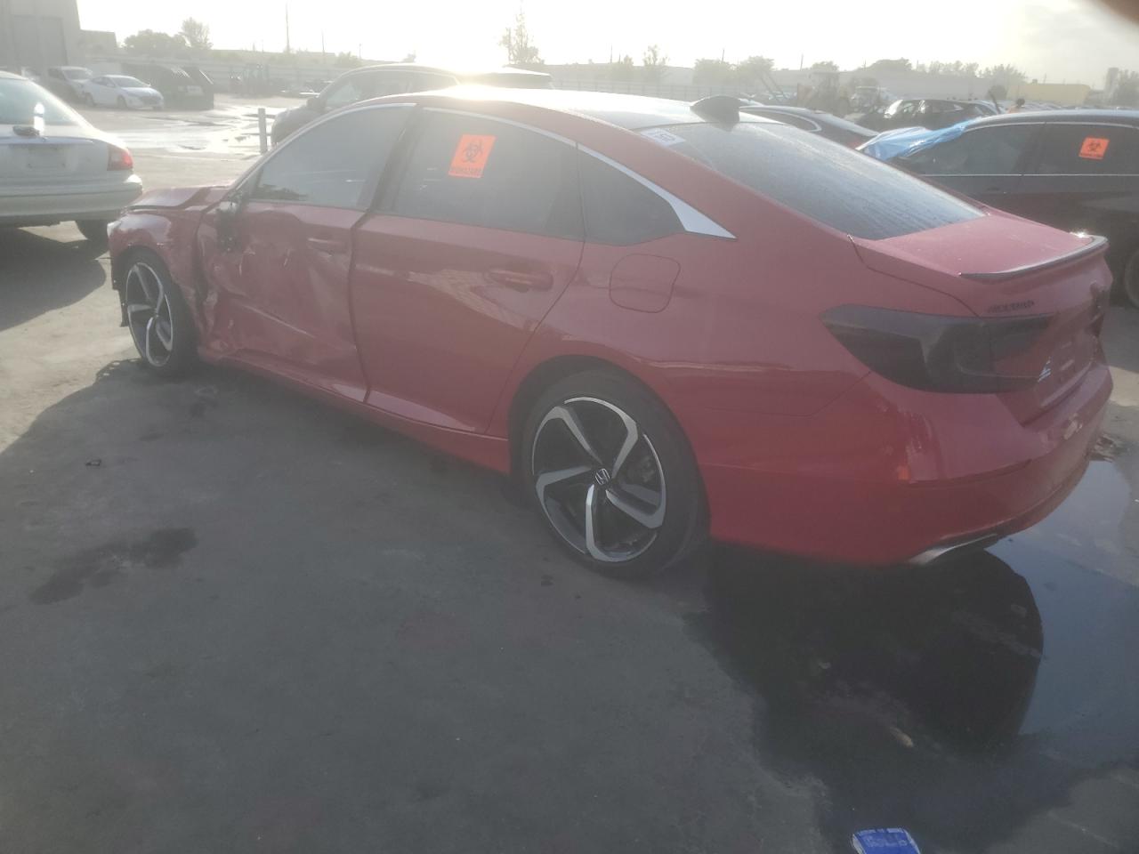 2022 Honda Accord VIN 1HGCV1F31NA031752 Copart auction photo, all over damage thumbnail 2