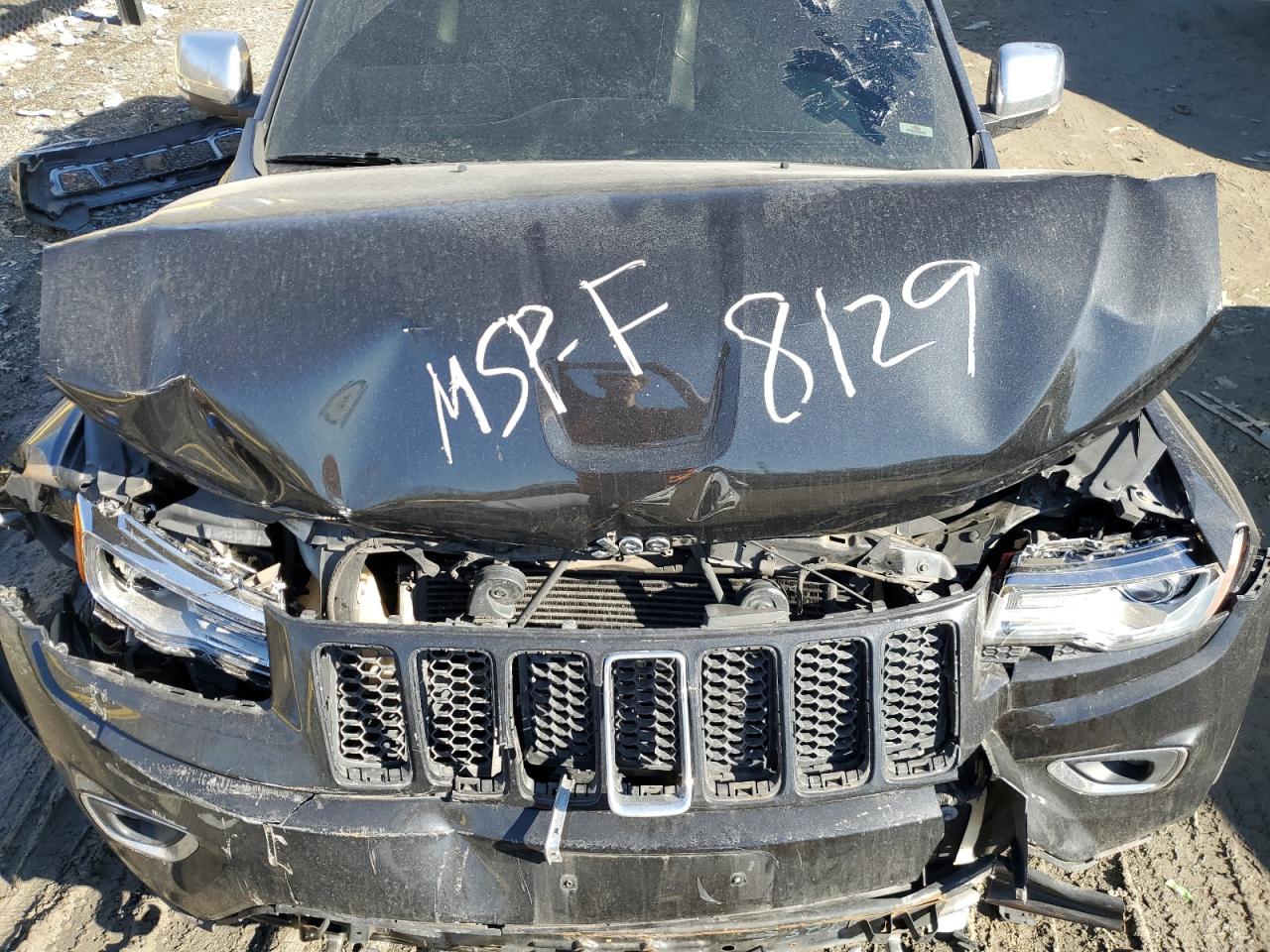 2014 Jeep Grand Cherokee VIN 1C4RJFCG2EC238129 Copart auction photo, front end / rear end damage thumbnail 14