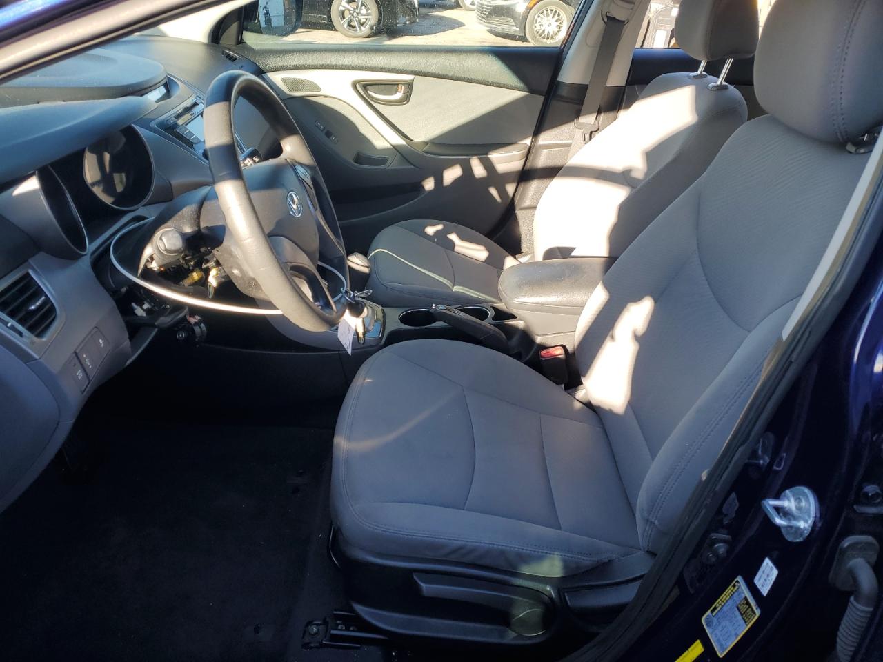 2013 Hyundai Elantra VIN 5NPDH4AE8DH232284 Copart auction photo, vandalism damage thumbnail 7
