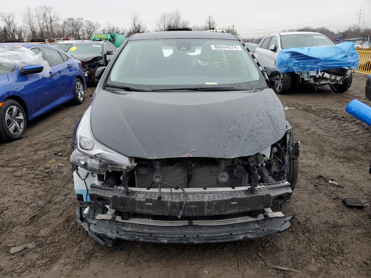 2022 Toyota Prius VIN JTDKAMFU7N3160227 Copart auction photo, stripped / all over damage thumbnail 5