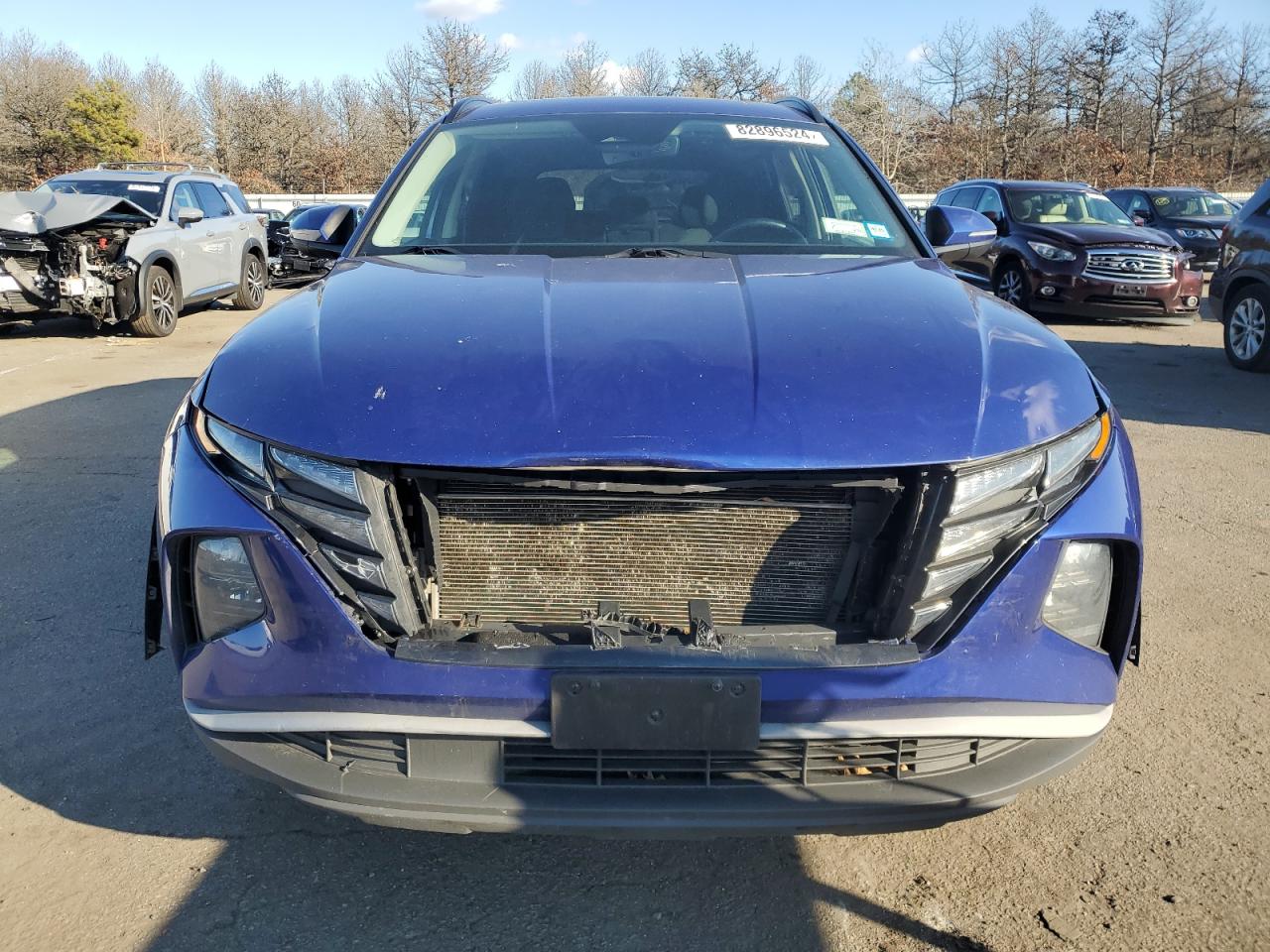2022 Hyundai Tucson VIN 5NMJFCAE5NH032254 Copart auction photo, front end / rear end damage thumbnail 5