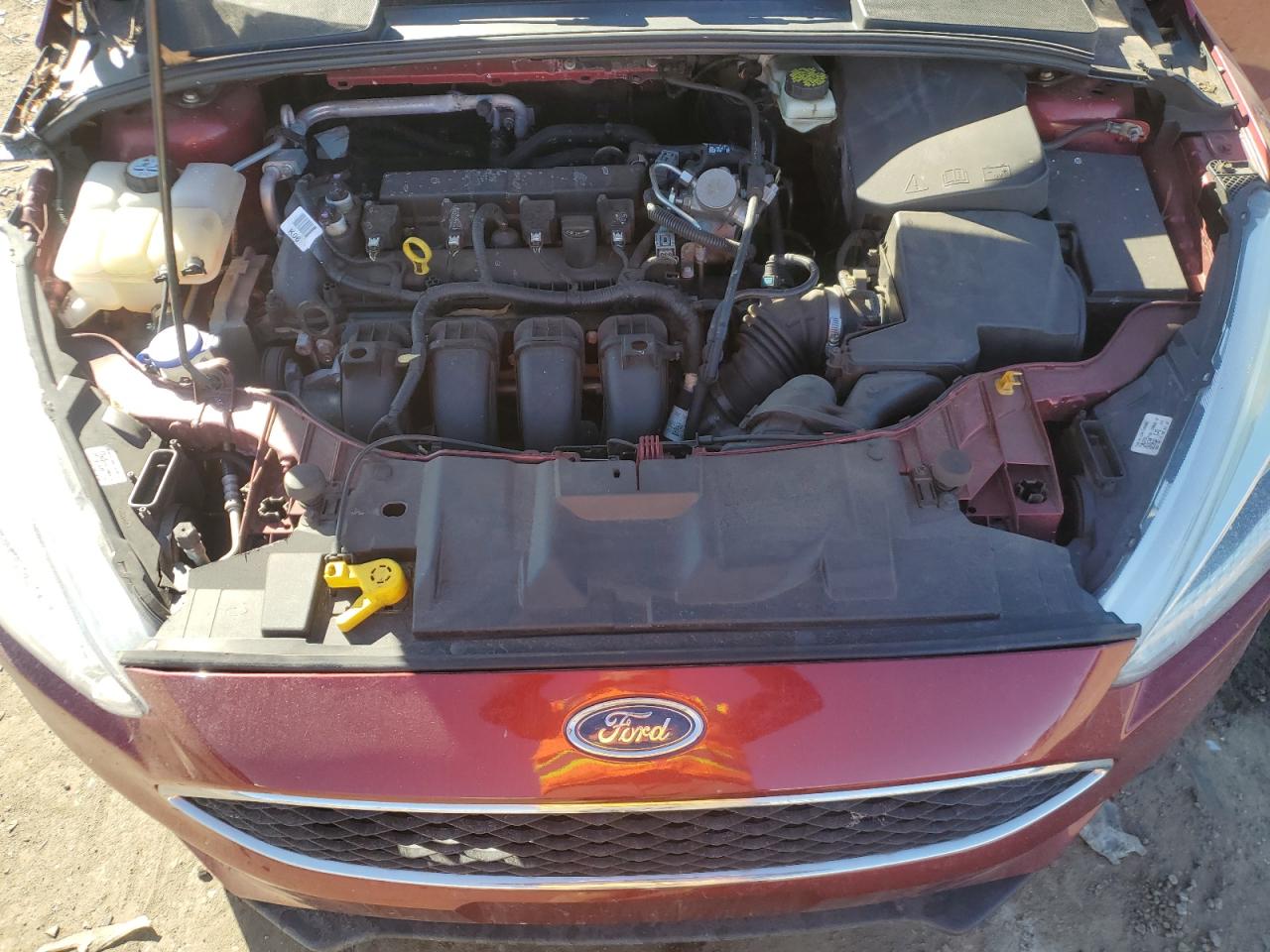 2017 Ford Focus VIN 1FADP3F2XHL275401 Copart auction photo, front end / side damage thumbnail 11