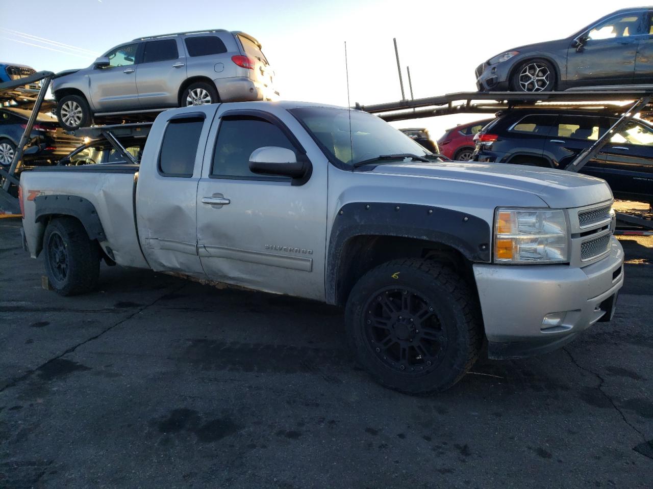 2012 Chevrolet Silverado VIN 1GCRKSE78CZ152210 Copart auction photo, rear end / side damage thumbnail 4