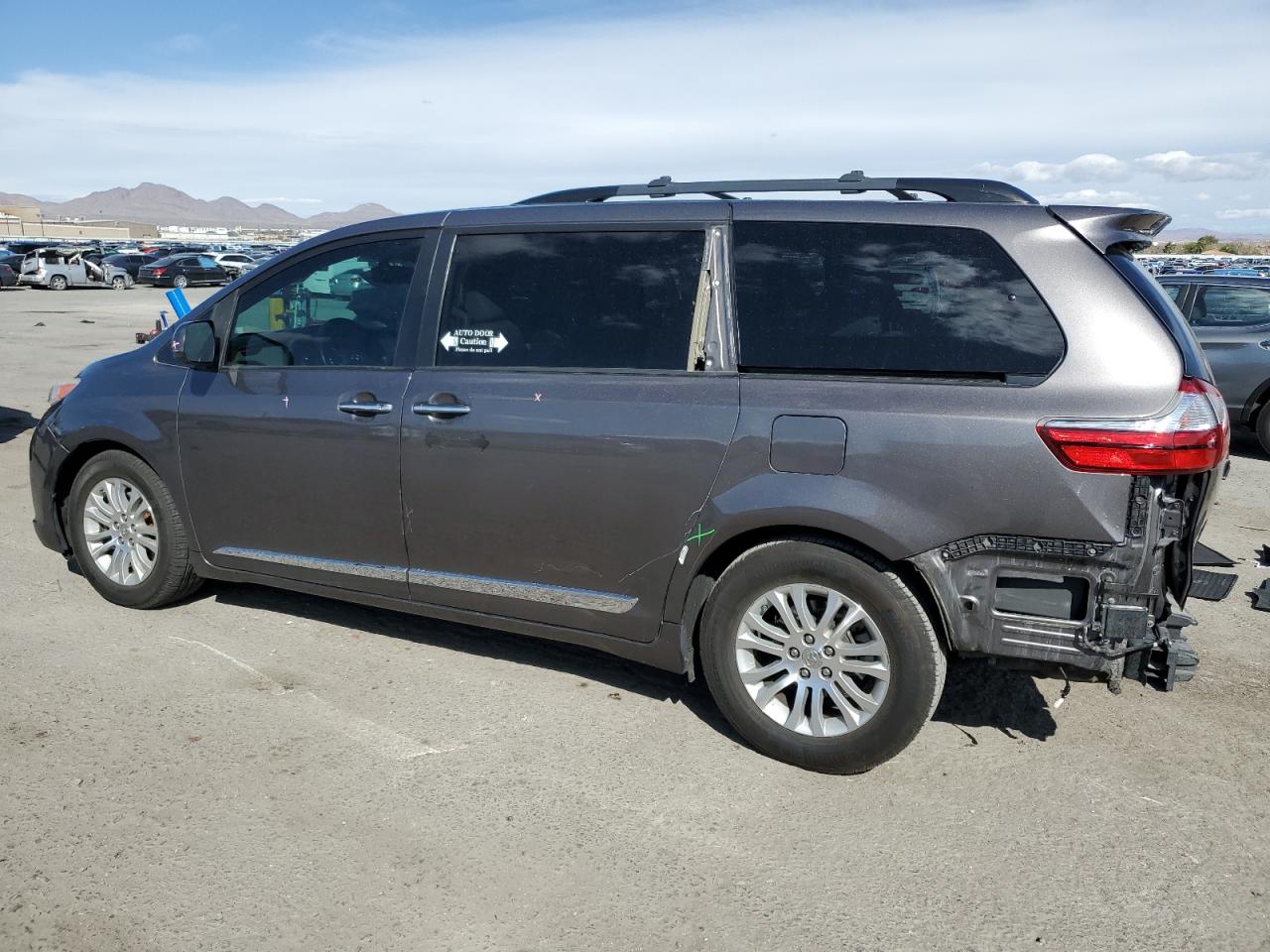 2016 Toyota Sienna VIN 5TDYK3DC9GS728183 Copart auction photo, rear end damage thumbnail 2