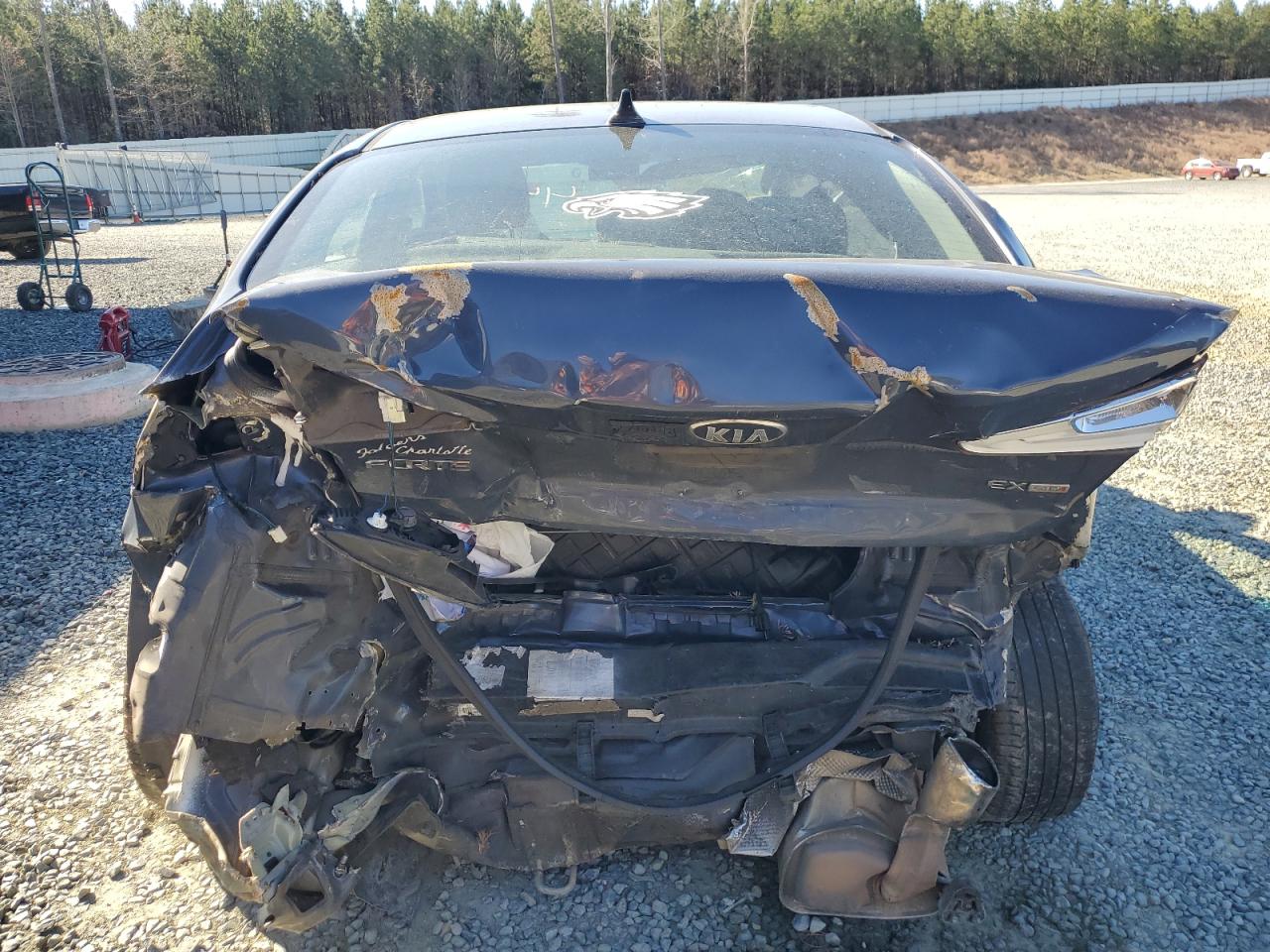 2014 KIA Forte VIN KNAFX4A81E5084435 Copart auction photo, all over damage thumbnail 6
