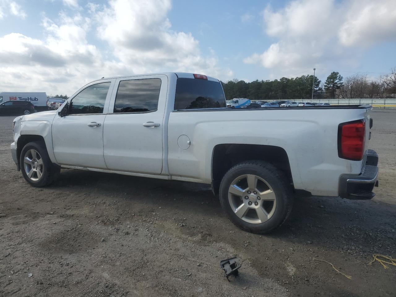 2014 Chevrolet Silverado VIN 3GCPCREC7EG101505 Copart auction photo, front end / side damage thumbnail 2