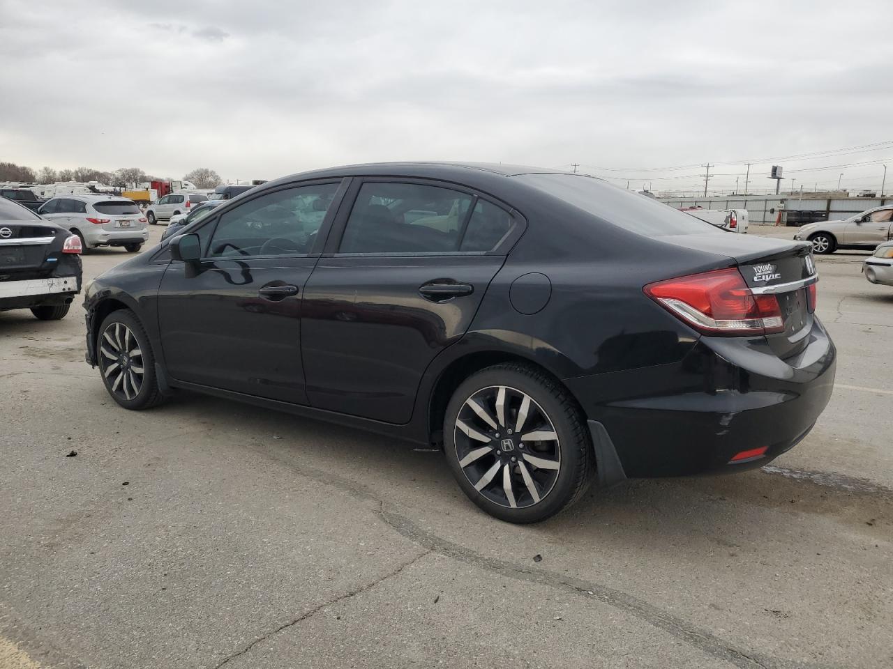 2015 Honda Civic VIN 2HGFB2F94FH523257 Copart auction photo, front end damage thumbnail 2