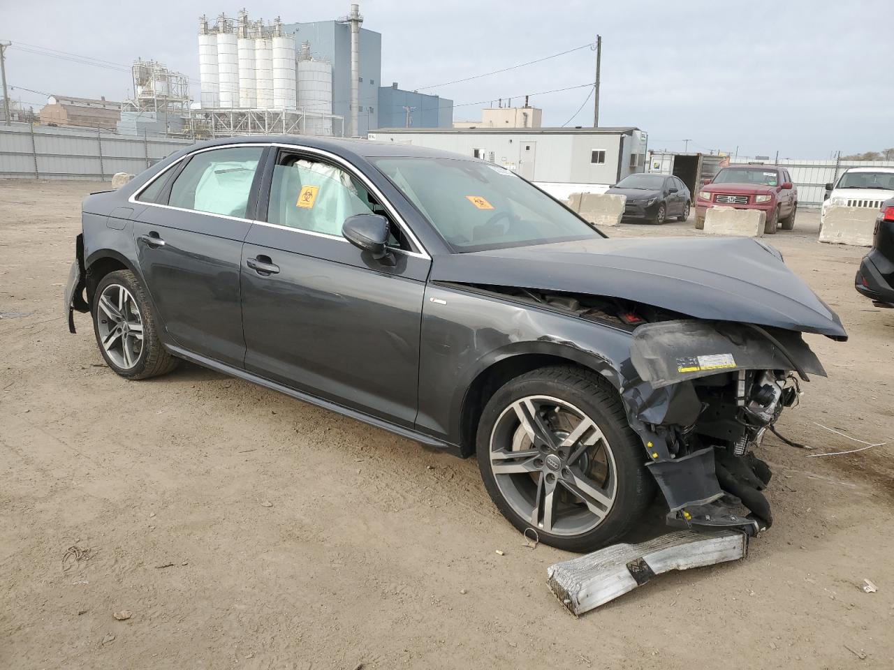 2017 Audi A4 VIN WAUENAF4XHN012076 Copart auction photo, all over damage thumbnail 4