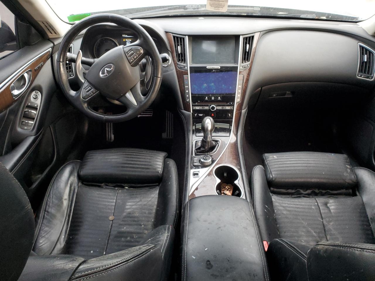 2014 Infiniti Q50 VIN JN1BV7AR5EM682280 Copart auction photo, all over damage thumbnail 8