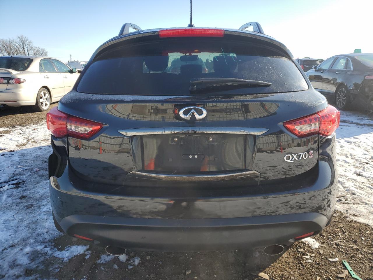 2017 Infiniti QX70 VIN JN8CS1MW5HM410328 Copart auction photo, all over damage thumbnail 6