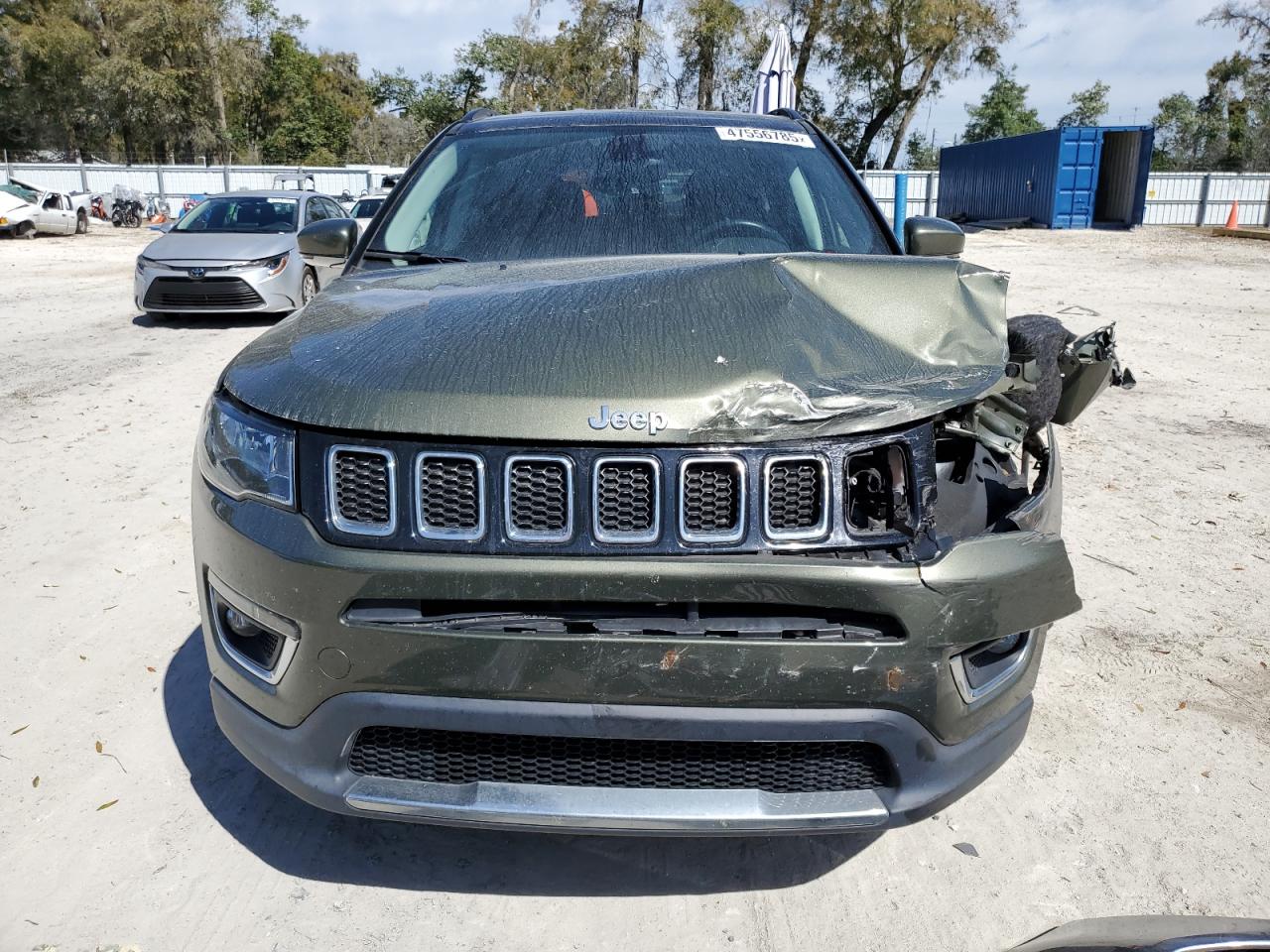 2018 Jeep Compass VIN 3C4NJCCB0JT308968 Copart auction photo, front end damage thumbnail 5