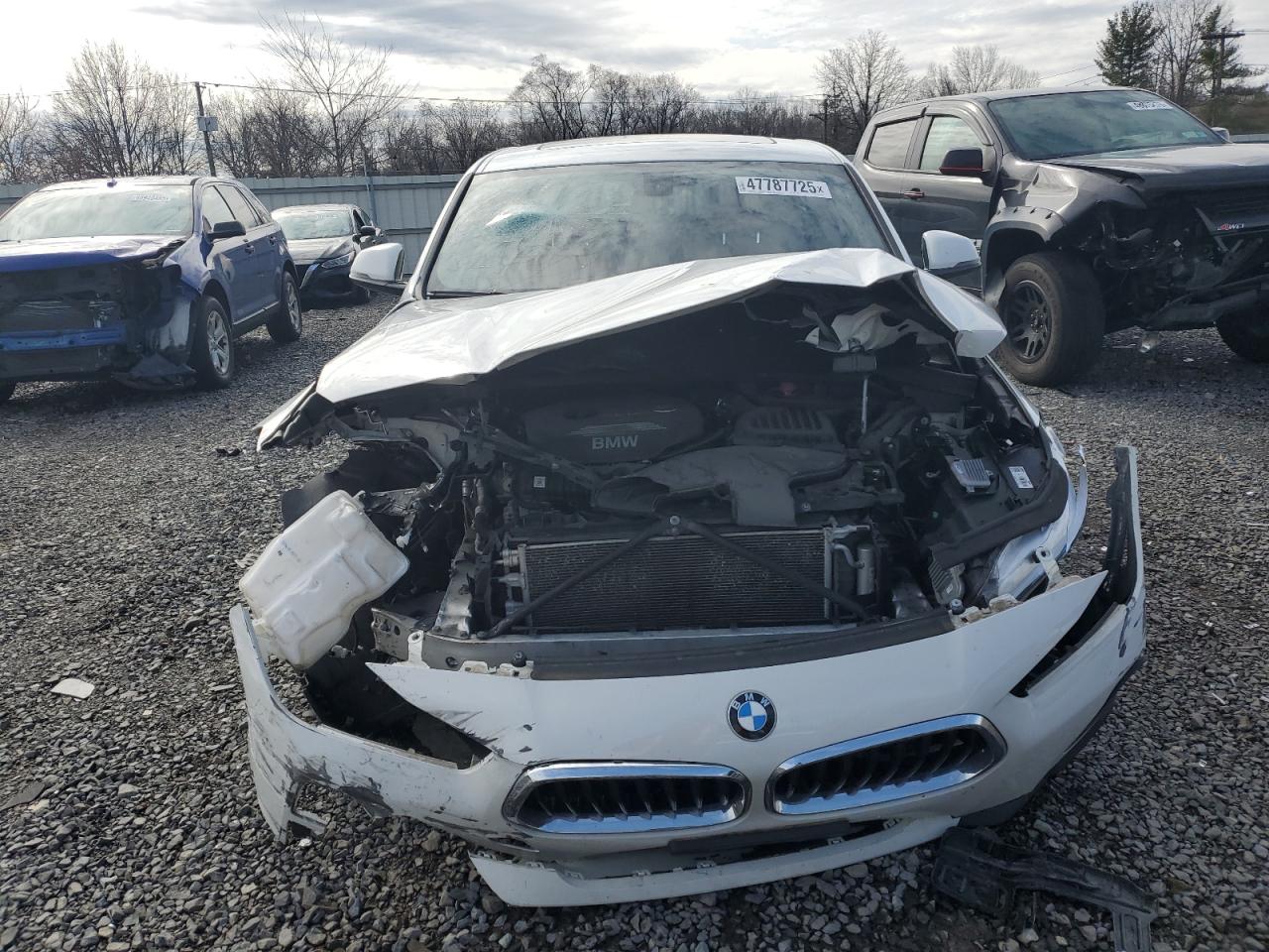 2018 BMW X2 VIN WBXYJ5C39JEF79177 Copart auction photo, front end / side damage thumbnail 5