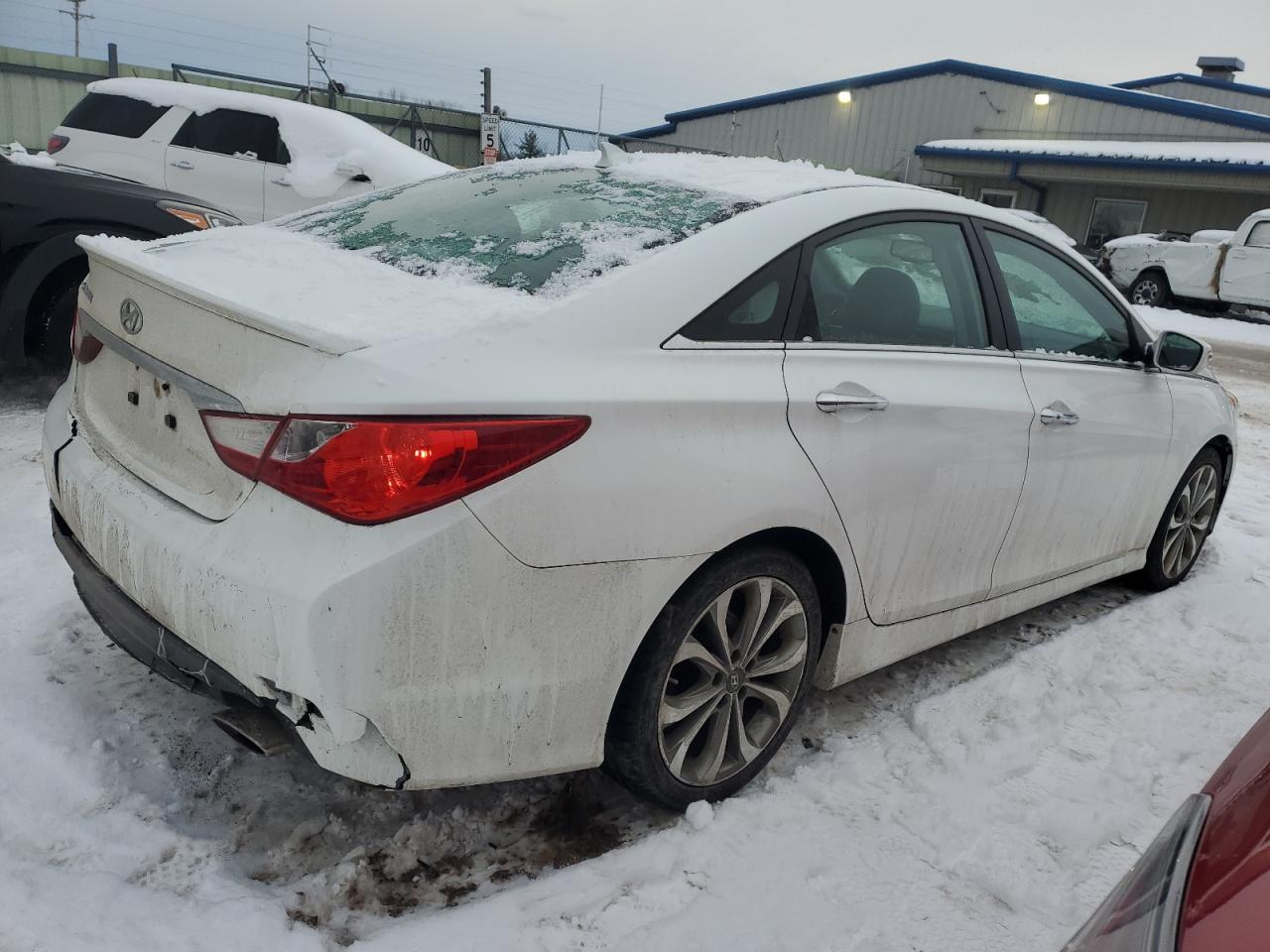 2014 Hyundai Sonata VIN 5NPEC4AC2EH849229 Copart auction photo, rear end damage thumbnail 3