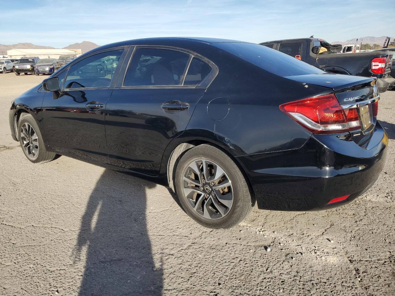 2014 Honda Civic VIN 19XFB2F84EE010848 Copart auction photo, rear end damage thumbnail 2