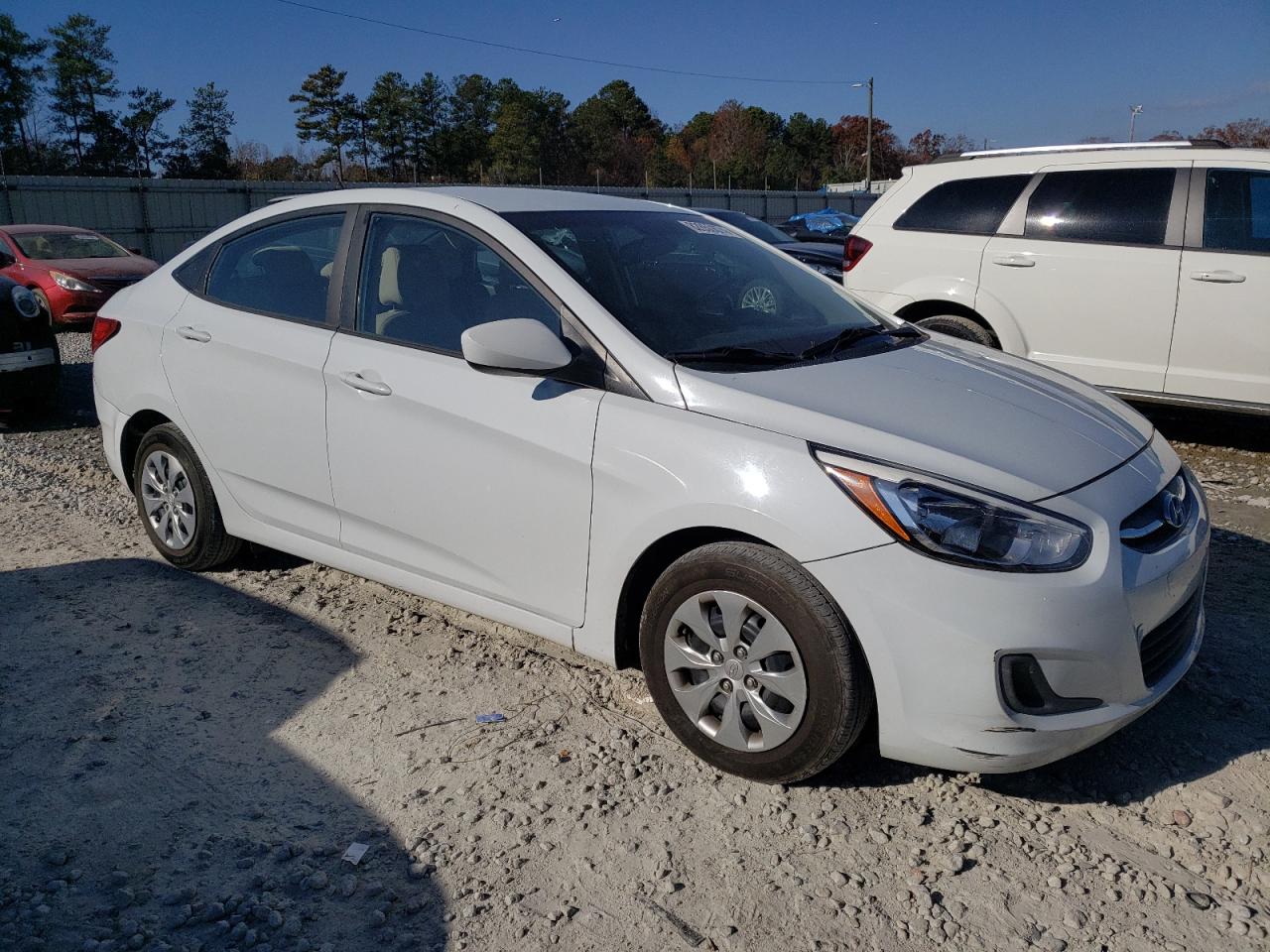 2017 Hyundai Accent VIN KMHCT4AE0HU366613 Copart auction photo, rear end / front end damage thumbnail 4