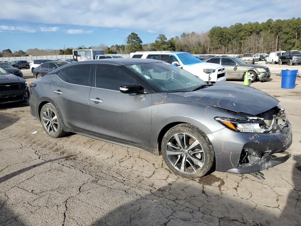 2020 Nissan Maxima VIN 1N4AA6CV4LC362644 Copart auction photo, front end damage thumbnail 4