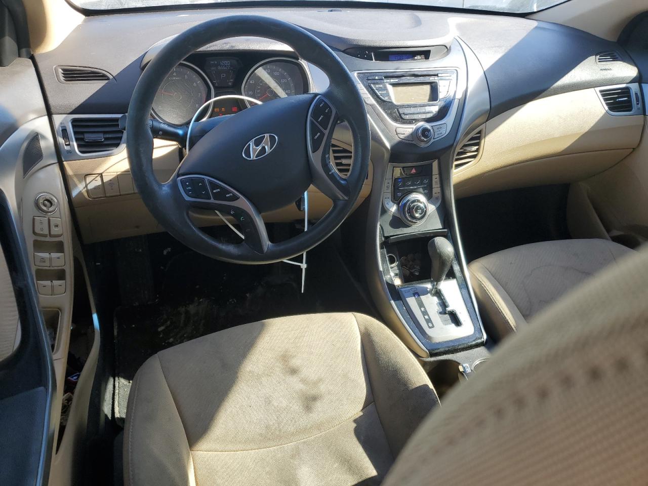 2013 Hyundai Elantra VIN KMHDH4AE5DU533953 Copart auction photo, side / front end damage thumbnail 8