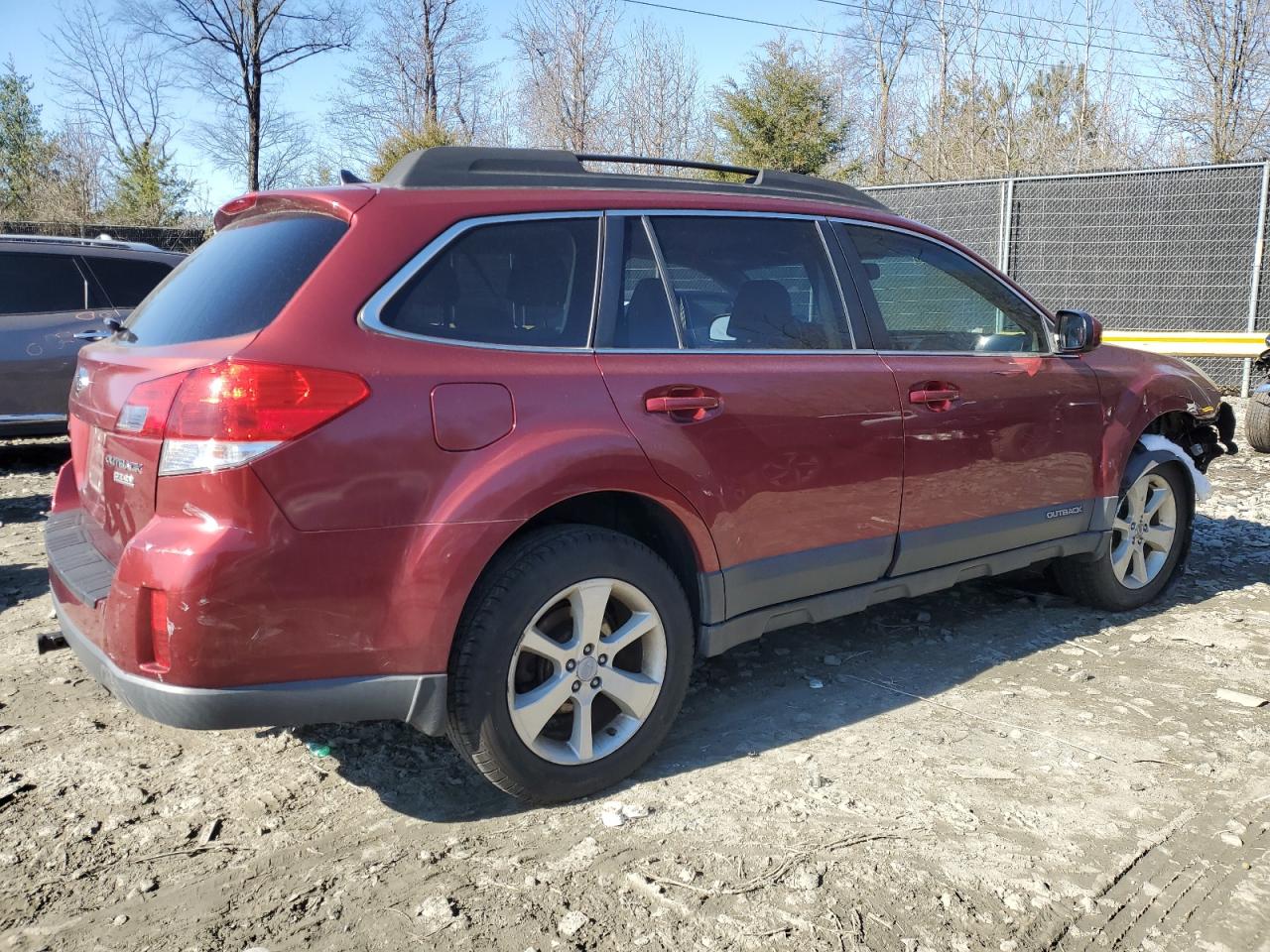 2014 Subaru Outback VIN 4S4BRBCC9E3244103 Copart auction photo, front end / rear end damage thumbnail 3