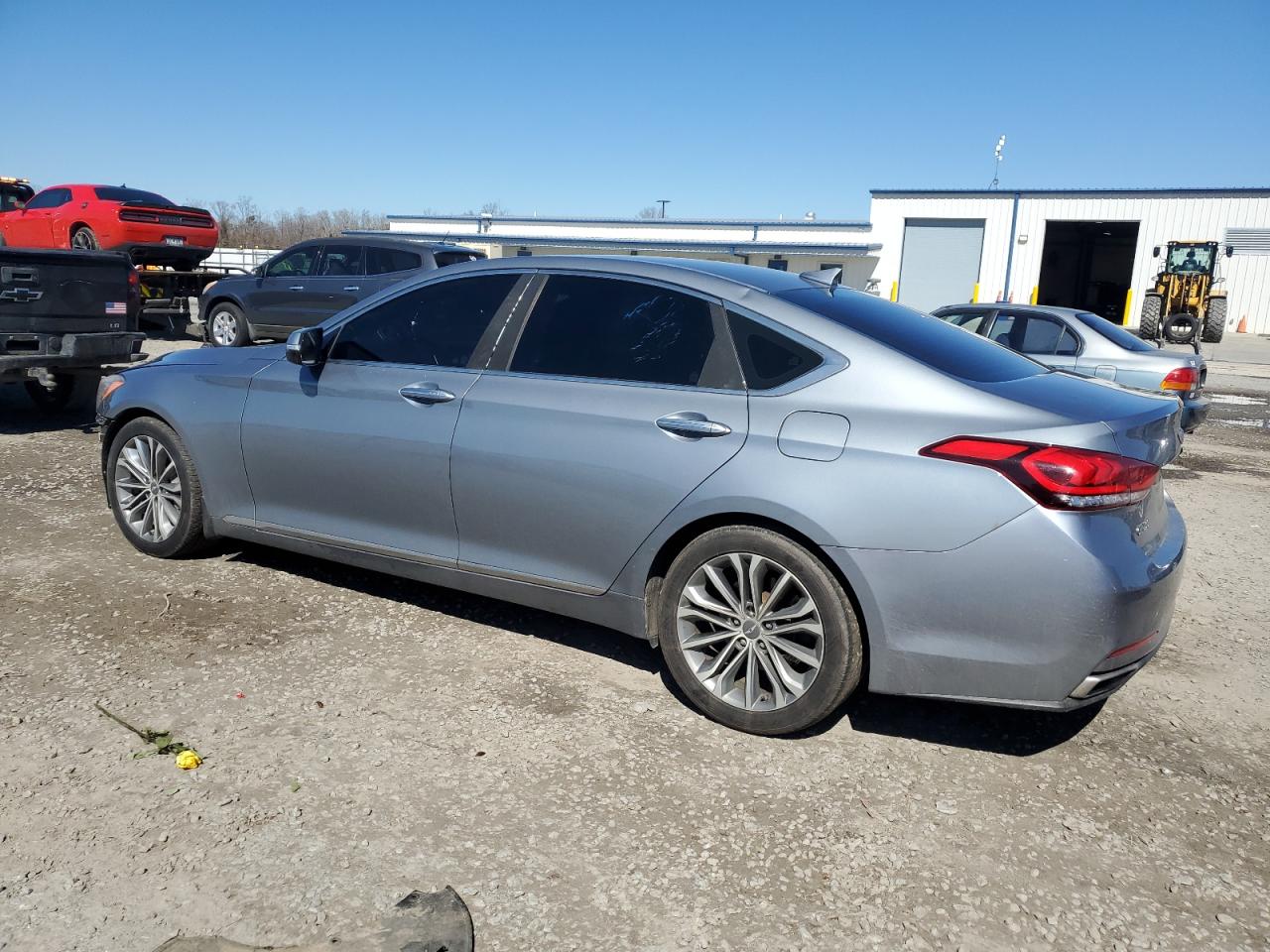 2015 Hyundai Genesis VIN KMHGN4JE3FU088928 Copart auction photo, front end damage thumbnail 2