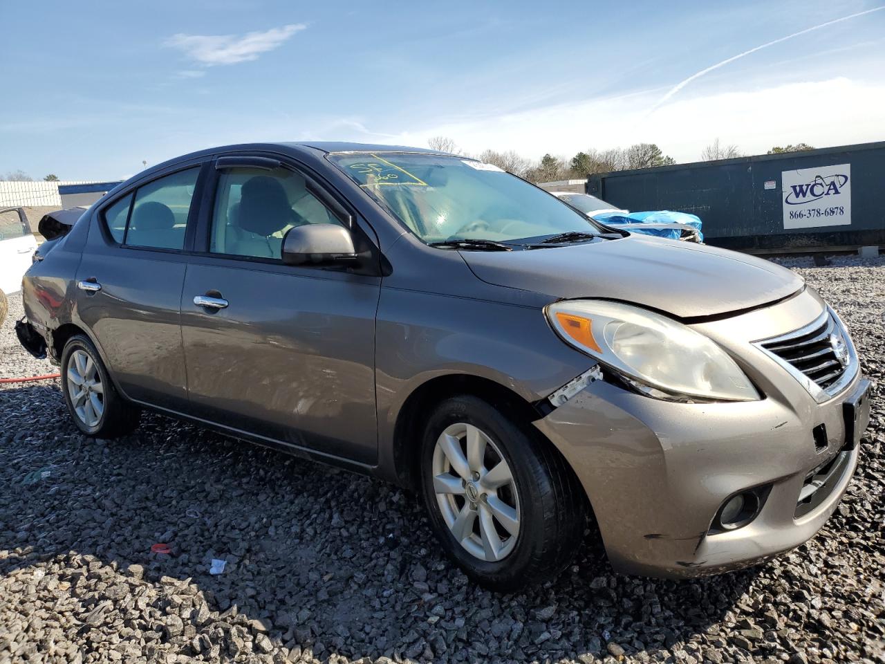 2014 Nissan Versa VIN 3N1CN7AP0EL842000 Copart auction photo, rear end / minor dent/scratches damage thumbnail 4